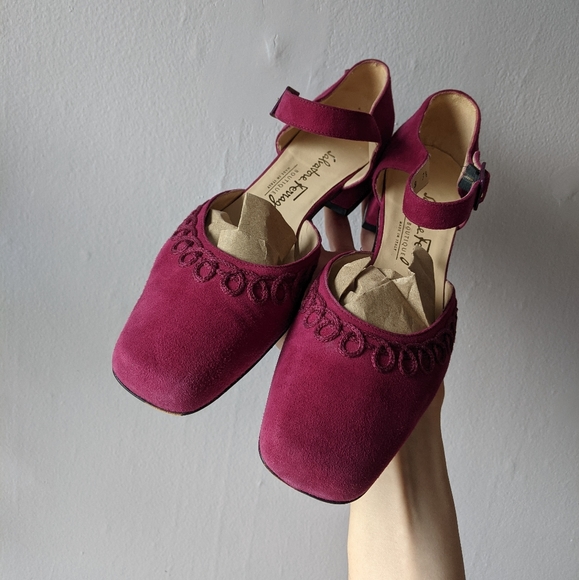 Salvatore Ferragamo Suede Heels - Picture 7 of 10